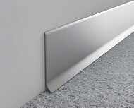 Напольный плинтус алюминиевый 100 мм ПТ-100 сырой алюминий 3 м