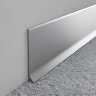 Напольный плинтус алюминиевый 100 мм ПТ-100 сырой алюминий 3 м