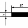 Заказать Полоса 8х80 мм из алюминия 3 м Заказать Полоса 8х80 мм из алюминия 3 м