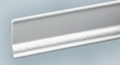 Галтель с орнаментом из вспененного ПВХ 45х30 мм Асви Декор Д-02 Белая 2,4 м