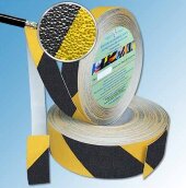 Сигнальная лента AntiSlip винил 50 мм черно-желтая 18,3 м