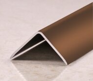 Угол защитный 25х25 мм алюминий PV64-07 Бронза блестящая 2,7 м