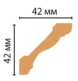 Заказать Потолочный плинтус Decomaster 180-52 Вишня 42х42х2400 мм Заказать Потолочный плинтус Decomaster 180-52 Вишня 42х42х2400 мм