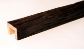 Декоративная балка из дерева 60х90 мм Уникс Винтаж А09 Темный дуб 2,5 м