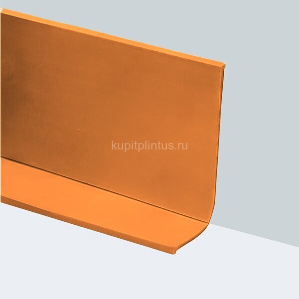 Заказать Гибкий плинтус напольный 65 мм ПГ65 оранжевый без клея бухта 3м 
