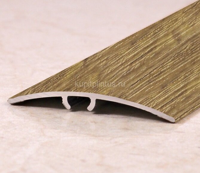 Заказать Порог разноуровневый алюминиевый ПО-41 203 Дуб темный 2,7 м 