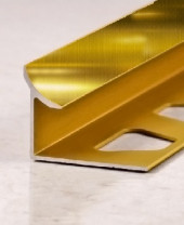 Уголок внутренний для плитки (раскладка) ПО-В10 золото глянец 2,7 м