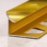 Уголок внутренний для плитки (раскладка) ПО-В10 золото глянец 2,7 м