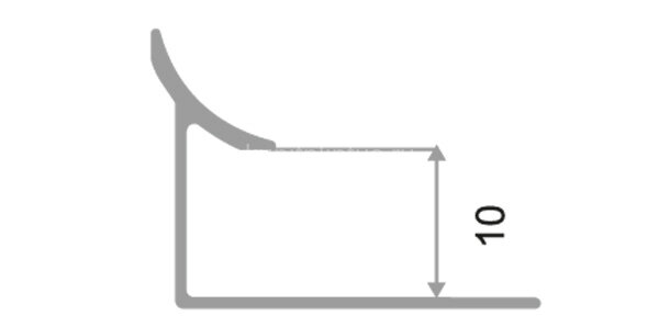 Заказать Уголок внутренний для плитки (раскладка) ПО-В10 золото глянец 2,7 м Заказать Уголок внутренний для плитки (раскладка) ПО-В10 золото глянец 2,7 м