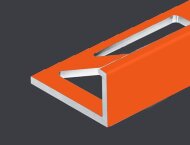 Алюминиевый L-профиль 12 мм PV03-28 оранжевый Ral 2004 2,7 м