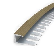 Профиль П-образный гибкий MP55 из алюминия 41 Ясень 2,7 м