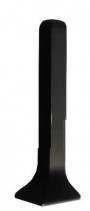 Фурнитура для напольного плинтуса ПТ-110 ПВХ угол наружний черный