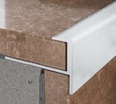 Алюминиевый профиль F-образный 10 мм ПФ-10 Белый муар 2,7 м