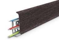 Плинтус напольный с кабель-каналами 85 мм Deconika Д-П85 352 Каштан серый 2,2 м Плинтус напольный с кабель-каналами 85 мм Deconika Д-П85 352 Каштан серый 2,2 м