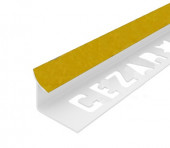 Внутренний угол ПВХ для плитки 12 мм Cezar 215 Желтый мрамор 2,5 м