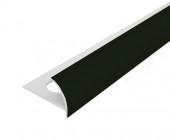 Внешний профиль ПВХ для плитки 12 мм Cezar 140 Темно-зеленый 2,5 м