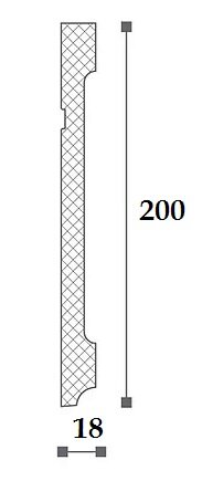 Заказать Плинтус для пола NMC Floorstyl FD20 200х18 2 м 