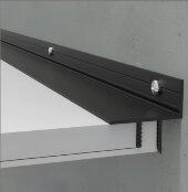 Алюминиевый теневой потолочный профиль ПТП-26 черный 2м Алюминиевый теневой потолочный профиль ПТП-26 черный 2м