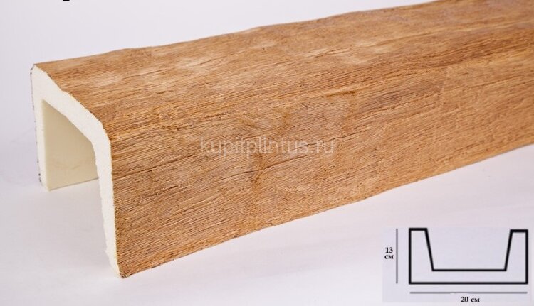 Заказать Балка из полиуретана 13х20 см Уникс Классика Б3 Орех 2 м Заказать Балка из полиуретана 13х20 см Уникс Классика Б3 Орех 2 м