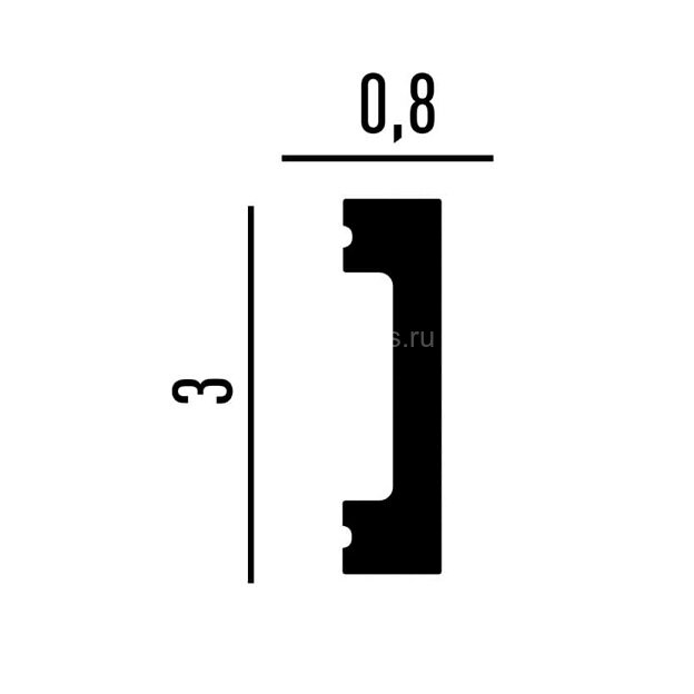 Заказать Молдинг Перфект Плюс P160 белый ударопрочный полимер 30х8х2000 мм Заказать Молдинг Перфект Плюс P160 белый ударопрочный полимер 30х8х2000 мм