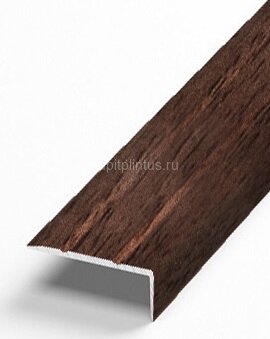 Заказать Порог угловой из алюминия Д1 КД Орех (декорированный) 2,7 м Заказать Порог угловой из алюминия Д1 КД Орех (декорированный) 2,7 м