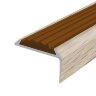 Заказать Порог угловой с коричневой резиновой вставкой Д01 КД Дуб беленый 2,7 м Заказать Порог угловой с коричневой резиновой вставкой Д01 КД Дуб беленый 2,7 м