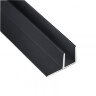 Алюминиевый F-образный профиль ОП-500 под панель 4 мм (2,7 м) черный