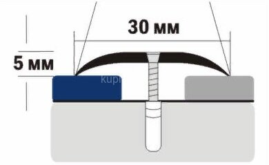 Заказать Порог одноуровневый из алюминия декорированный А30 КД Пробка 2,7 м Заказать Порог одноуровневый из алюминия декорированный А30 КД Пробка 2,7 м