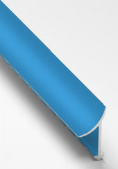 Профиль алюминиевый для плитки внутренний 10 мм Gunsen PV30-31 синий Ral 5015 2,7 м