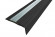 Заказать Профиль угловой противоскользящий из термоэластопласта со вставкой из алюминия NoSlipper 49,4х18 мм Алюминий-Черный 2,7 м 