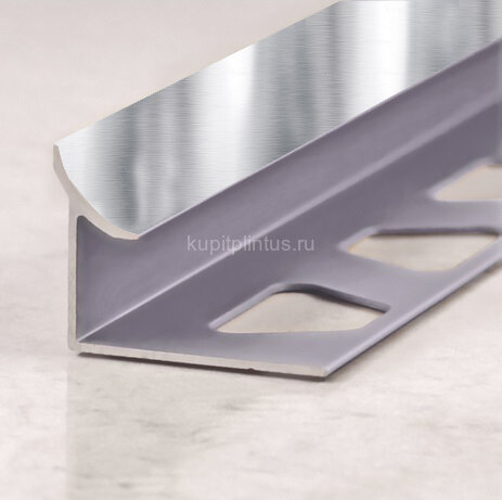 Заказать Уголок внутренний для плитки (раскладка) ПО-В10 серебро глянец 2,7 м Заказать Уголок внутренний для плитки (раскладка) ПО-В10 серебро глянец 2,7 м