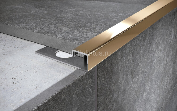 Заказать Стальной П-образный профиль 12х12 мм FPF 12 GP золото полированное 2,7 м Заказать Стальной П-образный профиль 12х12 мм FPF 12 GP золото полированное 2,7 м