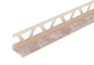 Уголок внутренний для плитки 10 мм IDEAL Вп10 105 Мрамор светло-бежевый 2,5 м Уголок внутренний для плитки 10 мм IDEAL Вп10 105 Мрамор светло-бежевый 2,5 м