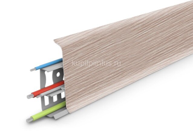 Заказать Плинтус напольный с кабель-каналами 85 мм Deconika Д-П85 361 Акация 2,2 м Заказать Плинтус напольный с кабель-каналами 85 мм Deconika Д-П85 361 Акация 2,2 м