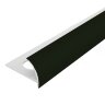 Внешний профиль ПВХ для плитки 10 мм Cezar 140 Темно-зеленый 2,5 м