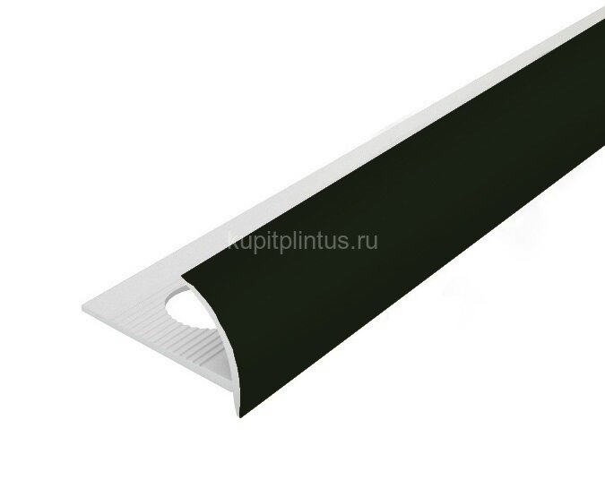 Заказать Внешний профиль ПВХ для плитки 10 мм Cezar 140 Темно-зеленый 2,5 м 