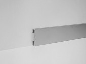 Плинтус напольный алюминиевый Profilpas 89/4 40 мм Матовое серебро 2 м