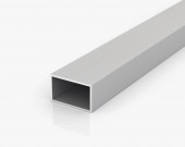 Алюминиевый бокс 10х20х1,5 мм анодированный серебро 3 м