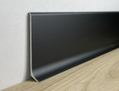 Алюминиевый плинтус напольный 100 мм Мега-Трейд LP-100 Чёрный 3м