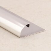 Профиль С-образный из нержавеющей стали SR003-10H SG Серебро глянец 2,7 м