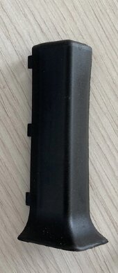 Уголок наружний металлический для плинтуса ПТ-40 М черный муар Уголок наружний металлический для плинтуса ПТ-40 М черный муар