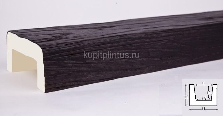 Заказать Декоративная балка из полиуретана 120х110 мм Уникс Модерн М11 Венге 3 м Заказать Декоративная балка из полиуретана 120х110 мм Уникс Модерн М11 Венге 3 м