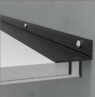 Алюминиевый теневой потолочный профиль ПТП-26 черный 3м Алюминиевый теневой потолочный профиль ПТП-26 черный 3м