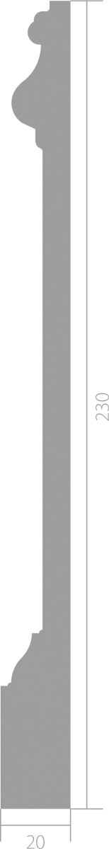 Заказать Плинтус напольный ЛДФ 20х230 мм Ultrawood Base 5800 2,44 м 