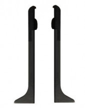 Заглушки металлические для плинтуса ПТ-100 М окончание черный (кмп)
