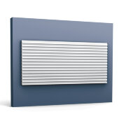 Стеновая панель Orac Decor 3D WX205-2600 белый полиуретан 260x25x1.3 см