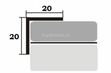 Заказать Уголок 20х20 мм алюминиевый Л Золотой дуб (ламинированный) 2,7 м Заказать Уголок 20х20 мм алюминиевый Л Золотой дуб (ламинированный) 2,7 м