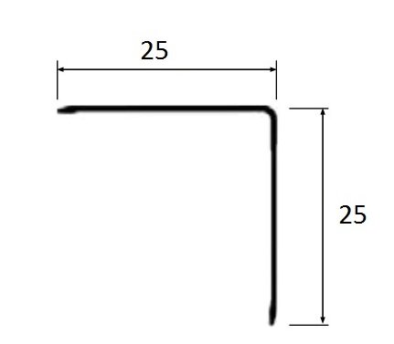 Заказать Алюминиевый уголок 25х25 мм PV64-10 коричневый матовый 2,7 м Заказать Алюминиевый уголок 25х25 мм PV64-10 коричневый матовый 2,7 м