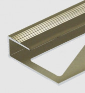Алюминиевый профиль для ламината оконечный Panel "L" 10 мм PV59-16 титан матовый 2,7 м