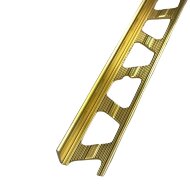 Профиль L-образный из алюминия ПО-Г6 золото глянцевое 2,7 м